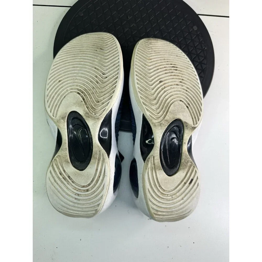 DAMAGED Blue Nike Flight Bonafide Shoes Mens 10.5 Athletic Zip 917742-400